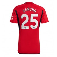 Billiga Manchester United Jadon Sancho #25 Hemma fotbollskläder 2023-24 Kortärmad